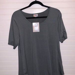 Large Lularoe Morgan Top NWT (solid gray)